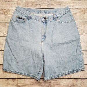 LEE vintage original jeans light wash denim shorts 18W